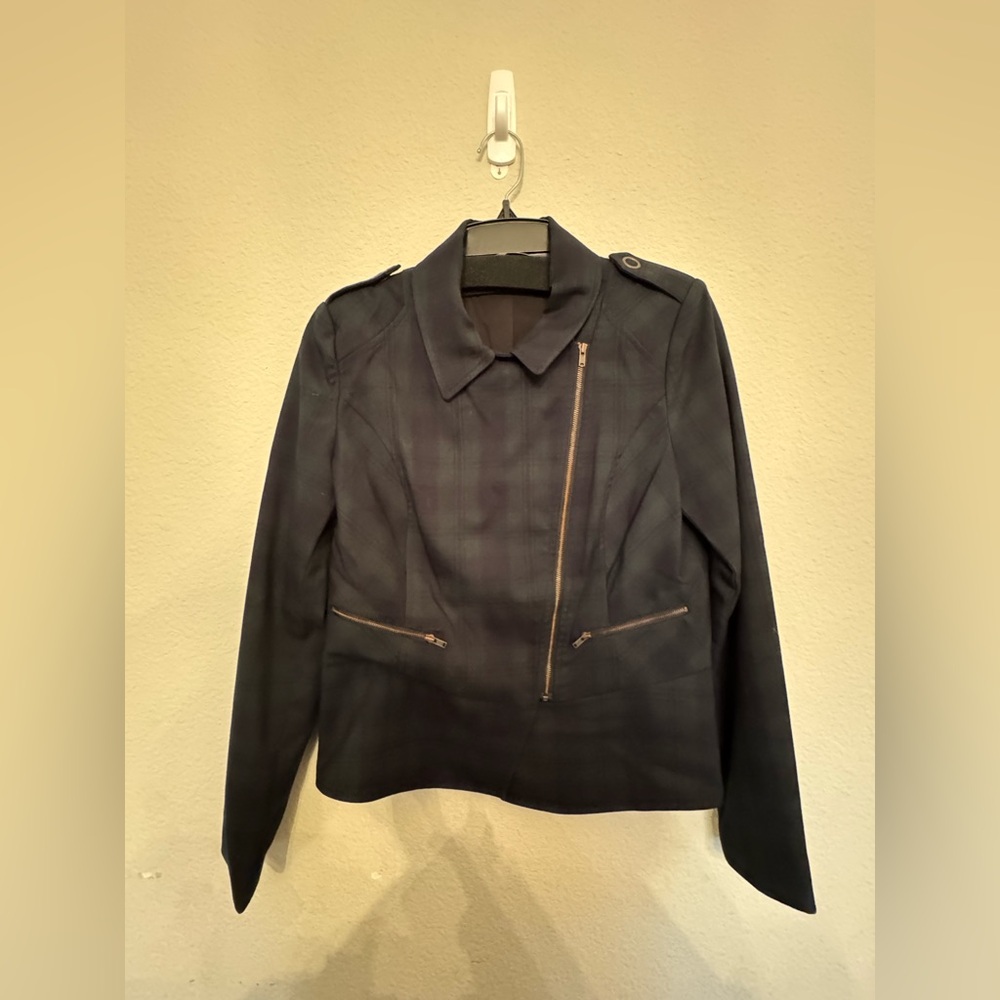 CAbi Dark Plaid Jacket
